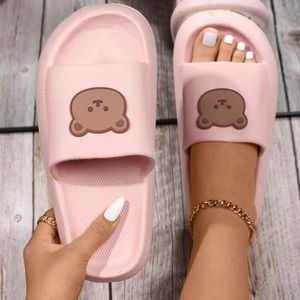 Pink Cartoon Bear Slides